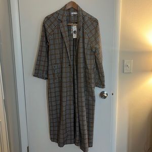 Orange and Black Spring Coat